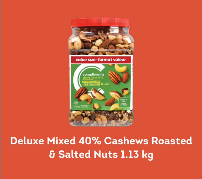 Deluxe Mixed 40% Cashews Roasted & Salted Nuts 1.13 kg