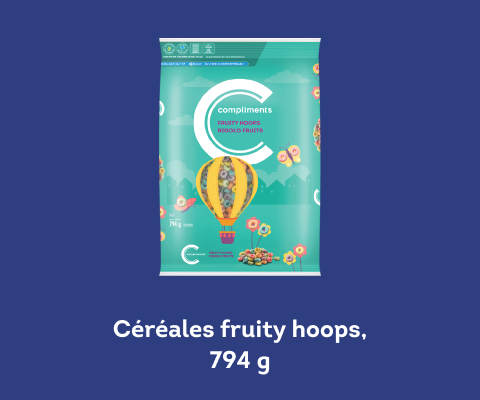 Sac de céréales Fruity Hoops