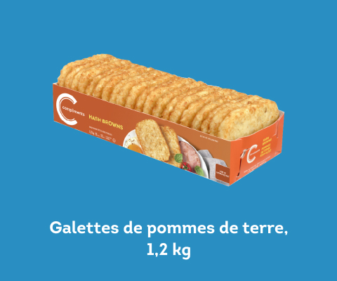 Paquet de galettes de pommes de terre rissolées Compliments