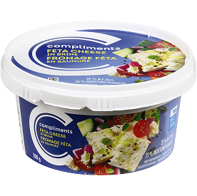 Un pot de fromage feta Compliments