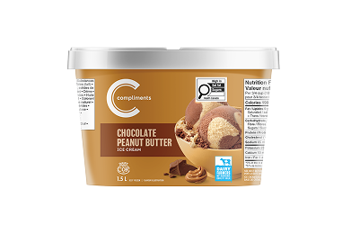 Glace au chocolat et au beurre de cacahuète dans un pot brun