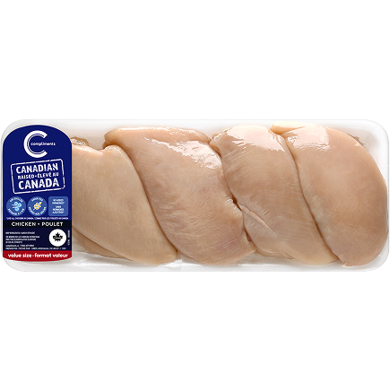 Paquet économique de poitrine de poulet