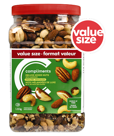 Deluxe Mixed 40% Cashews Roasted & Salted Nuts, 1.13 Kg